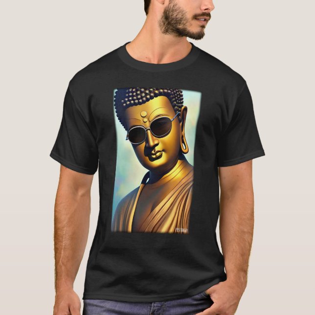 Buddha Siddhartha Gautama Sunglasses Religion Indi T-Shirt (Front)