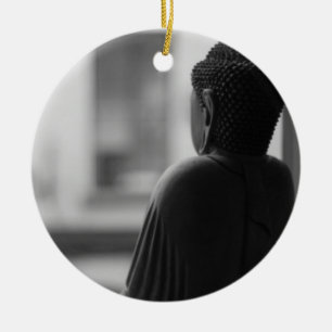 Buddha Sitting in Meditation Ceramic Ornament