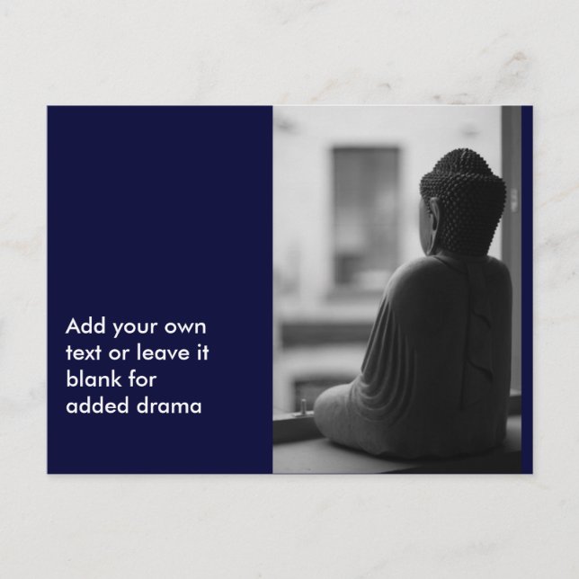 Buddha Sitting in Meditation Postcard (Front)