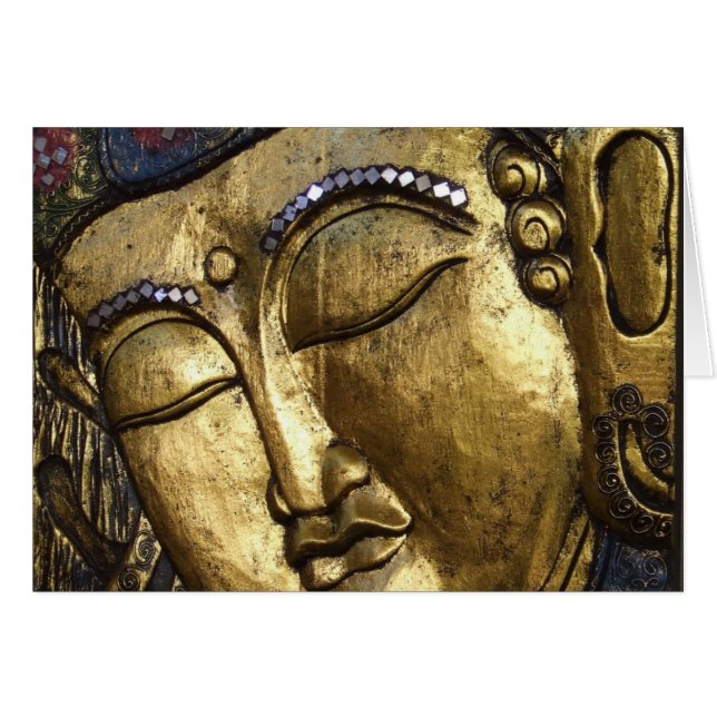 Buddha Sleeping Meditating Praying Eyes Closed (Front Horizontal)