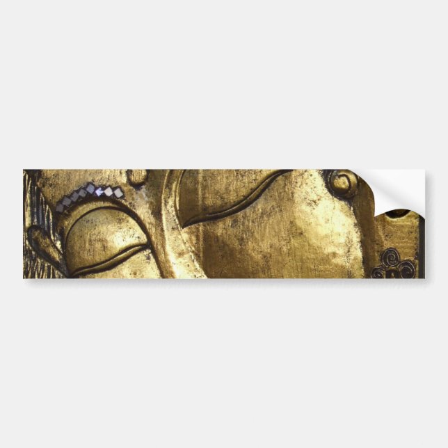 Buddha Sleeping Meditating Praying Eyes Closed Bumper Sticker (Front)
