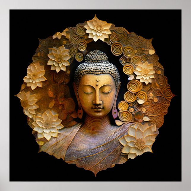 Buddha, Spiritual Meditation Poster (Front)
