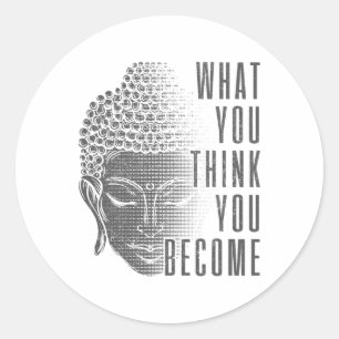Buddha Spiritual Saying Buddhism Yoga Gift _1 Classic Round Sticker