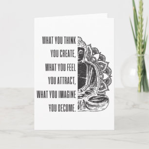 Buddha Spiritual Saying Mandala Buddhism Yoga Gift Card