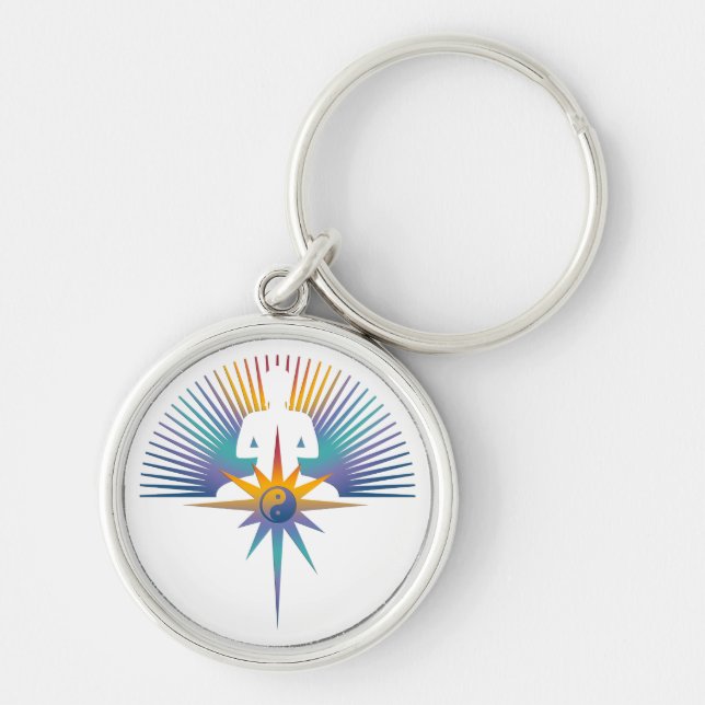 Buddha Star 3D Key Ring (Front)