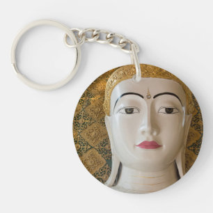 Buddha State Portrait Key Ring