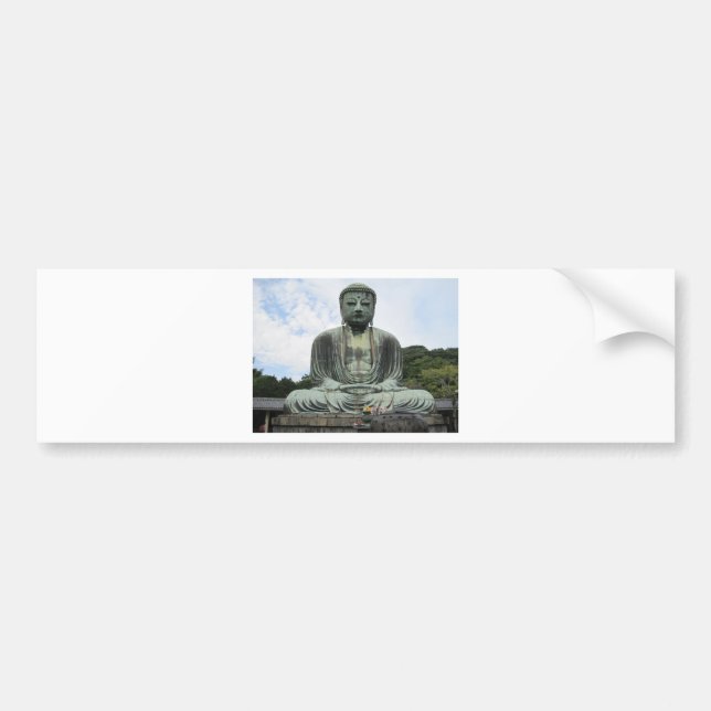 Buddha Statue Buddhism Bumper Sticker (Front)
