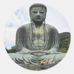 Buddha Statue Buddhism Classic Round Sticker