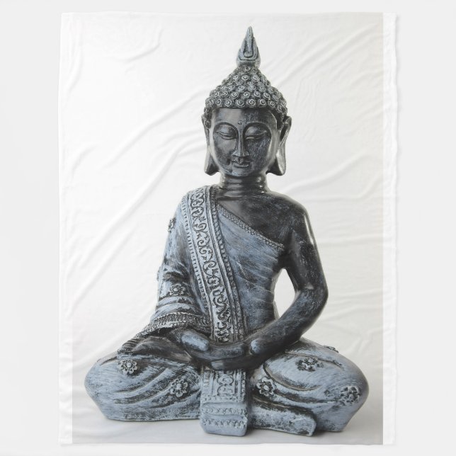 BUDDHA STATUE FLEECE BLANKET (Front)
