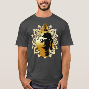 Buddha Statue Head Mandala Meditation Zen  T-Shirt