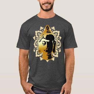 Buddha Statue Head Mandala Meditation Zen  T-Shirt