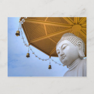 Buddha Statue in Blue Sky, Umbrella Bells Postcard