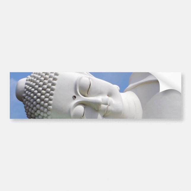 Buddha Statue Resting Sleeping Happy Peace Bumper Sticker (Front)