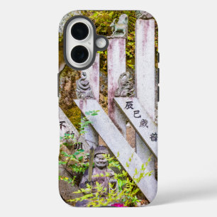 Buddha statues at Senko-ji temple iPhone 16 Case