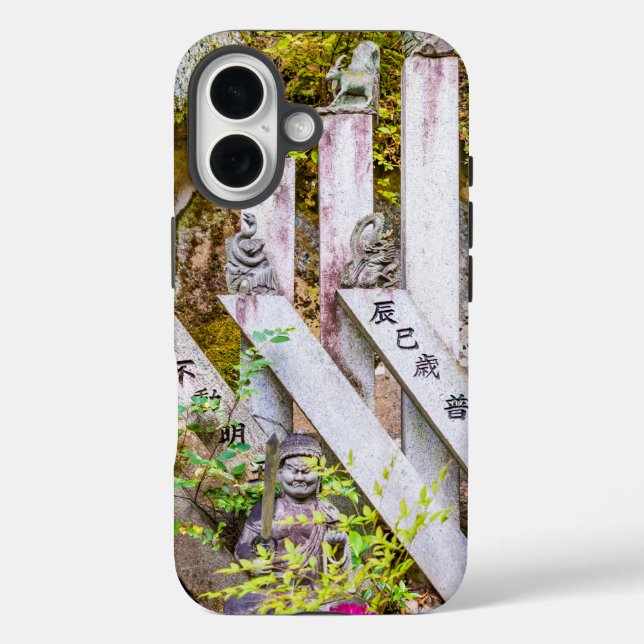 Buddha statues at Senko-ji temple Case-Mate iPhone Case (Back)
