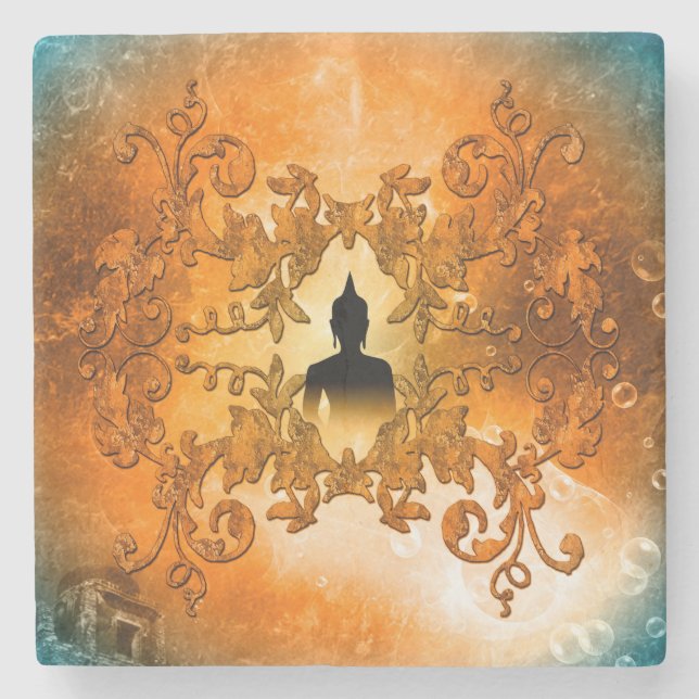 Buddha Stone Coaster (Front)