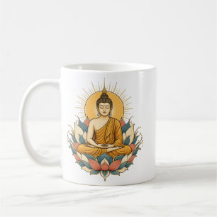 Buddha Sunrise Lotus Meditation Mug