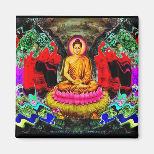Buddha Swirl - Magnet (Front)