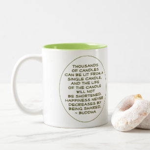 Buddha Template Quote Still Life Photography Two-Tone Coffee Mug
