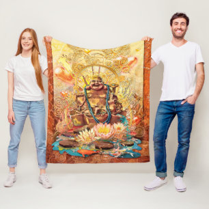 BUDDHA THE ENLIGHTEN ONE FLEECE BLANKET