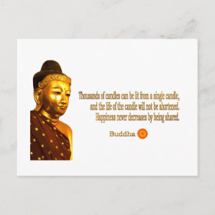 Buddha ~ Thousands Of Candles Can Be Lit ... Postcard