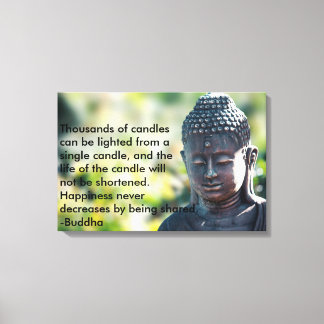 Buddha "Thousands of candles" Canvas Print