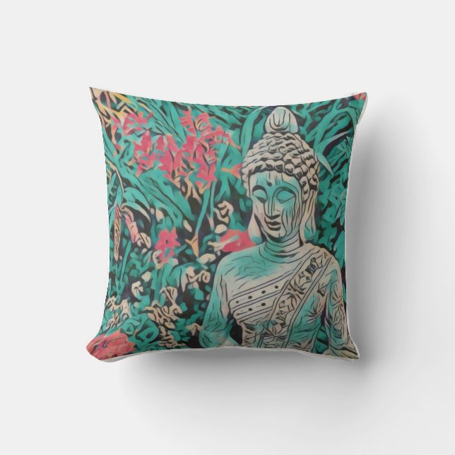 Buddha Throw Cushion 41 x 41 cm (Front)