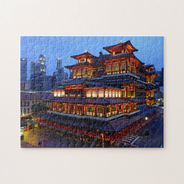 Buddha Tooth Relic Temple Singapore. Jigsaw Puzzle (Horizontal)
