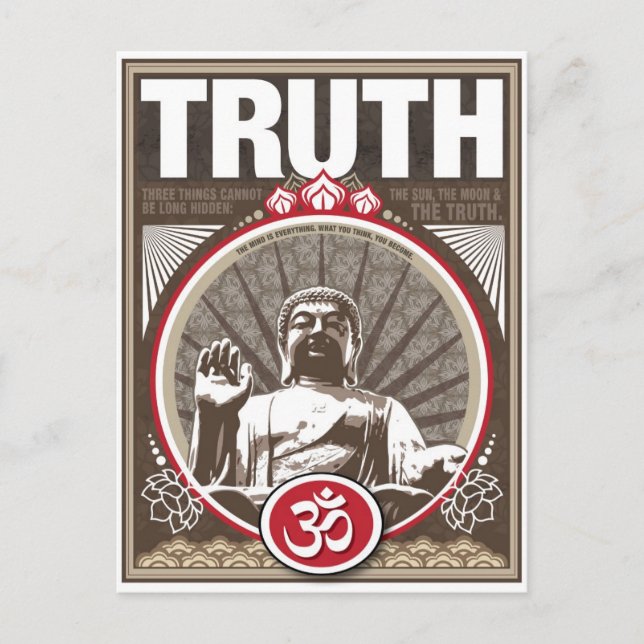 Buddha TRUTH Postcard (Front)