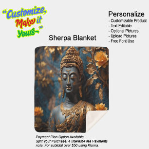 Buddha Ultra Soft Sherpa Blanket