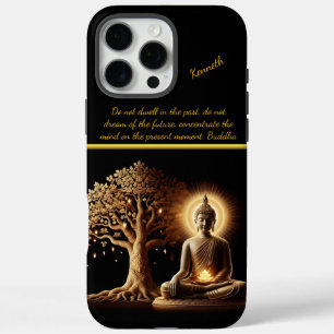 Buddha under a glowing tree  iPhone 16 pro max case