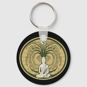 Buddha Under the Bodhi Tree Key Ring