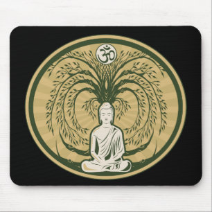 Buddha Under the Bodhi Tree Mouse Pad