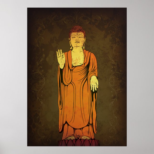 Buddha Vitarka Mudra Poster (Front)