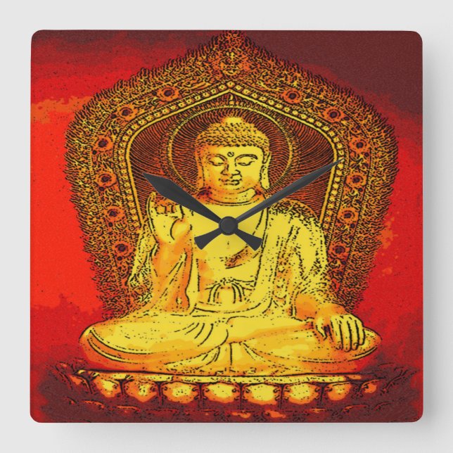 Buddha Wall Clock (Front)