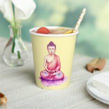 Buddha Watercolor Cups, Meditation / Yoga 