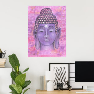 Buddha Watercolor Painting Poster