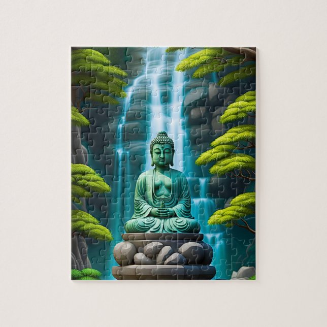 Buddha Waterfall Jigsaw Puzzle (Vertical)