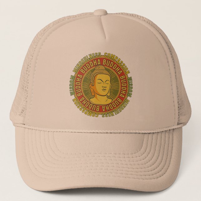 Buddha Wisdom Trucker Hat (Front)