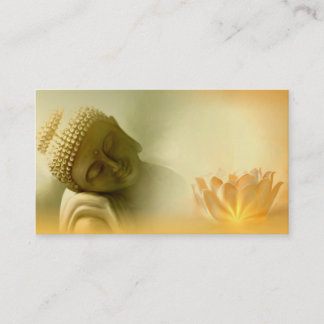 Buddha with Lotus buisness card