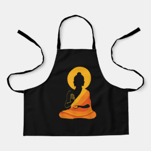 Buddha YingYang Zen Yoga, Relax, Enjoy Life Apron