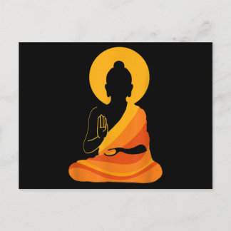 Buddha YingYang Zen Yoga, Relax, Enjoy Life Postcard