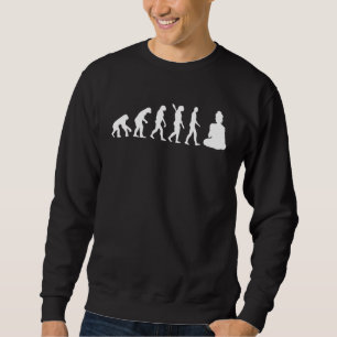 Buddha Yoga Evolution Hinduism Meditation Wisdom S Sweatshirt