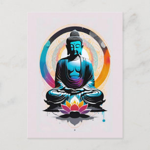 Buddha Zen Art Postcard