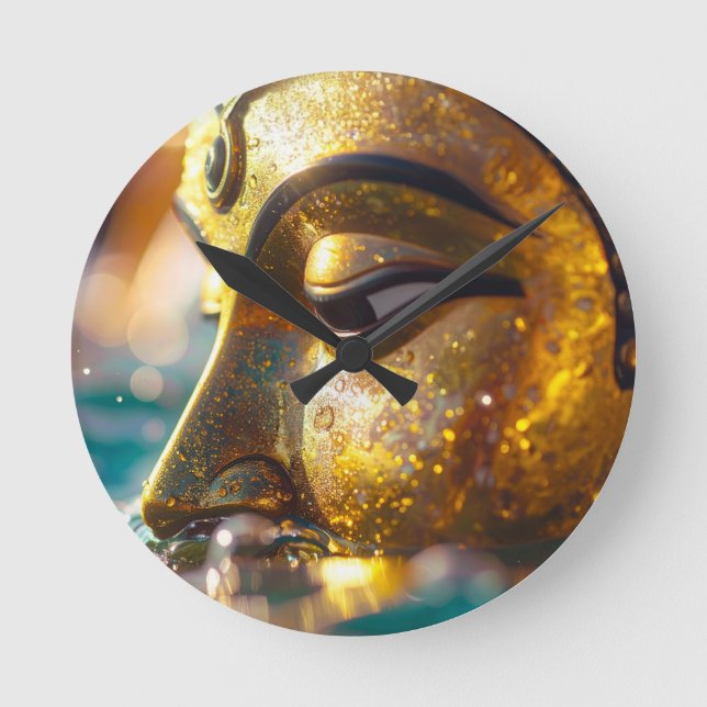BUDDHA - ZEN BUDDHISM ROUND CLOCK (Front)
