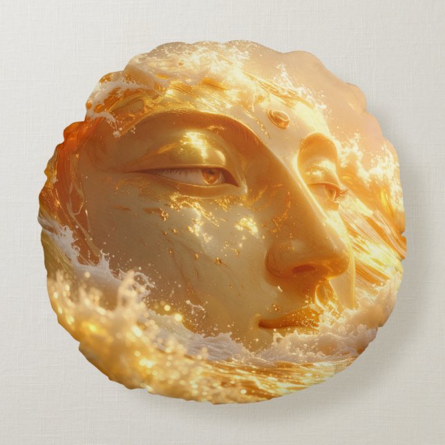 BUDDHA - ZEN BUDDHISM ROUND CUSHION (Front)