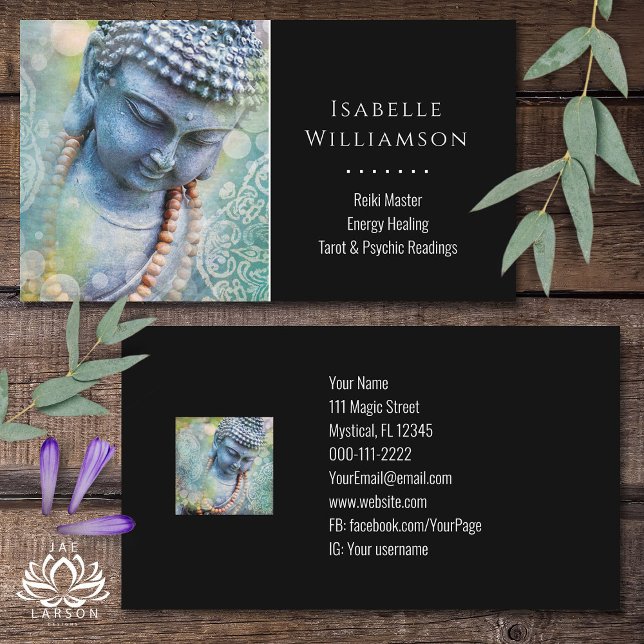 Buddha Zen Reiki Yoga Meditation Sacred Spiritual  Business Card (Creator Uploaded)