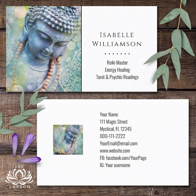 Buddha Zen Reiki Yoga Meditation Sacred Spiritual  Business Card (Creator Uploaded)