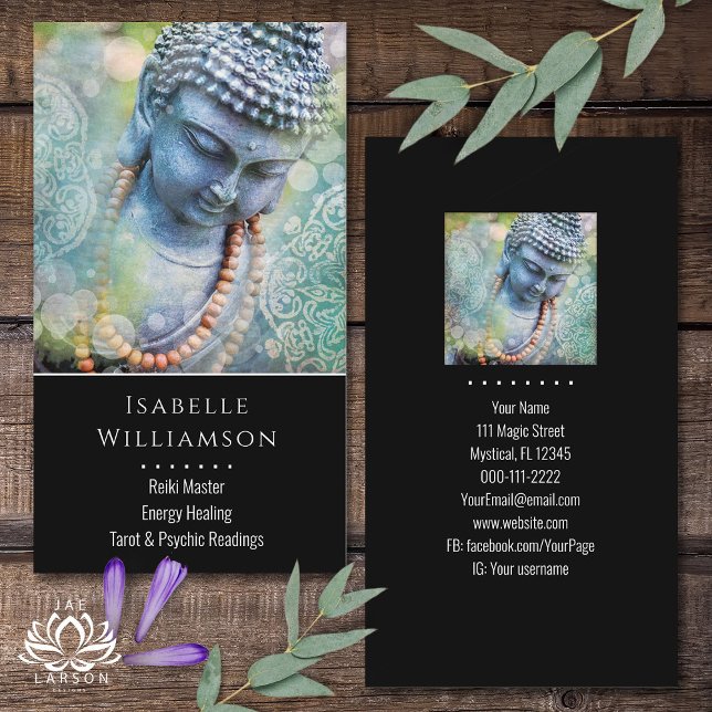 Buddha Zen Reiki Yoga Meditation Spiritual  Business Card (Creator Uploaded)