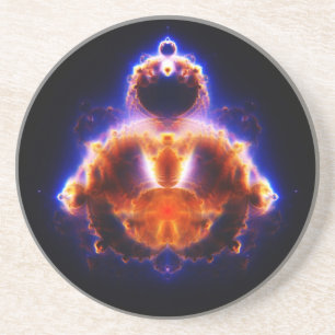 Buddhabrot Map Mandelbrot Set Gautama Buddha Coaster
